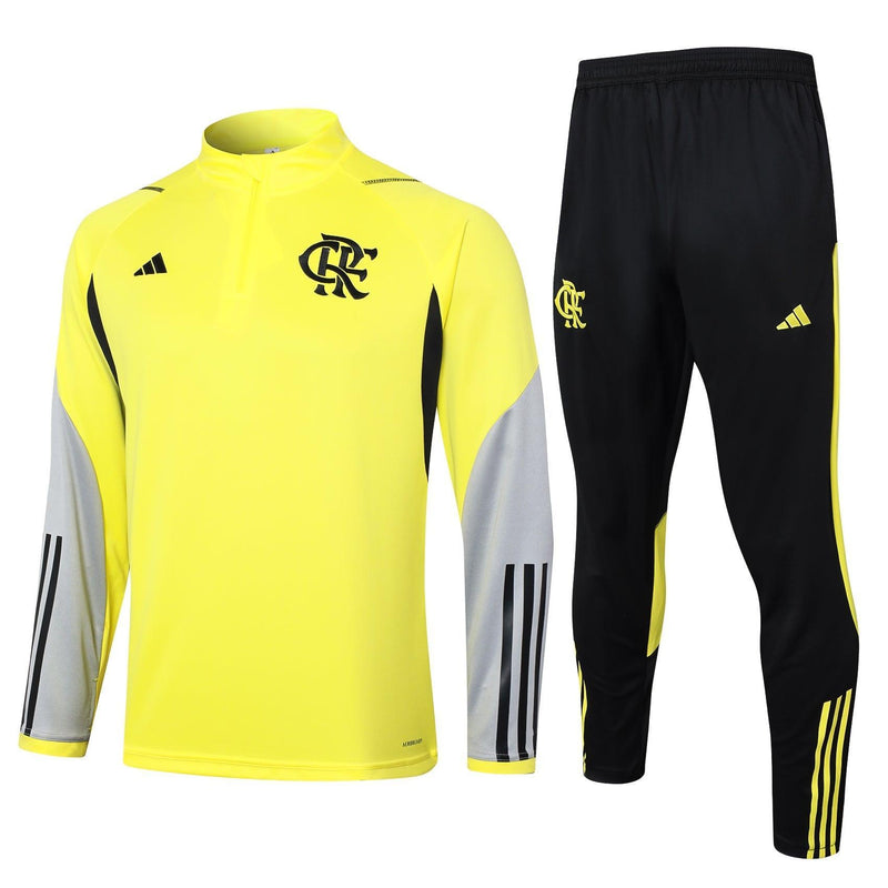 Conjunto de Frio Flamengo 2024/25 Amarelo - Treino - JH ESPORTES - CAMISA DE TIMES