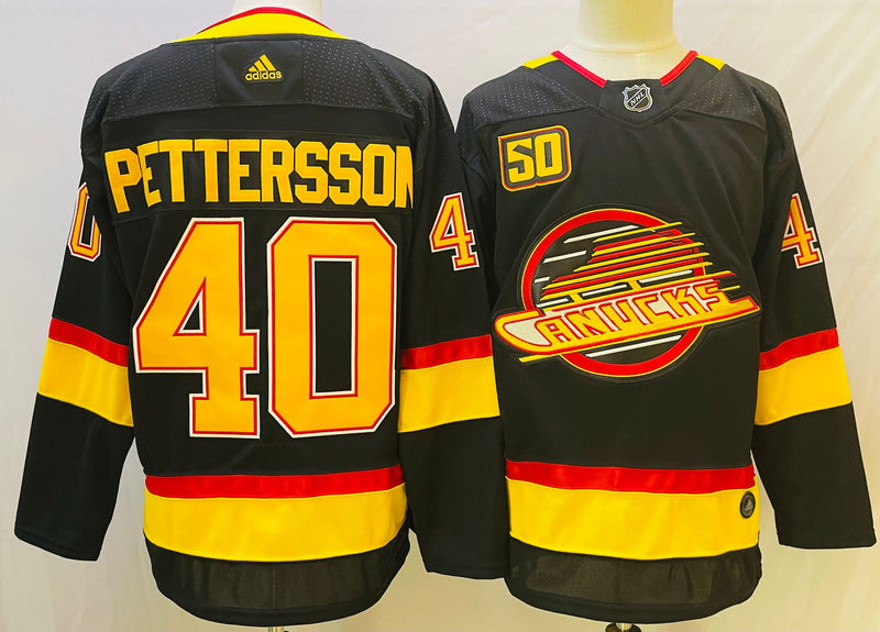 Jersey Vancouver Canucks Preta