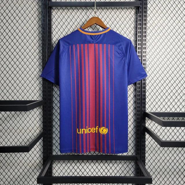 Camisa Retrô Barcelona I Home 2017/18 Nike Masculino Azul Grená - JH ESPORTES - CAMISA DE TIMES