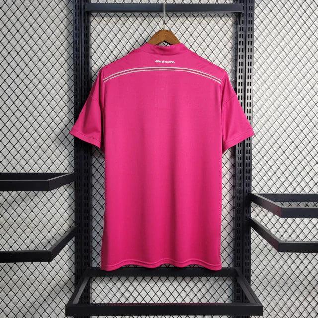 Camisa Retrô Real Madrid II Away Adidas 2014/15 Masculino Rosa - JH ESPORTES - CAMISA DE TIMES