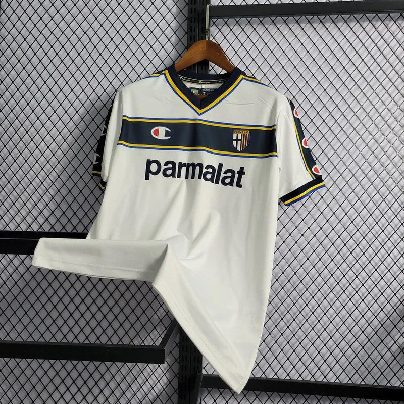 Camisa Retrô Parma Away Champion 2002/03 Masculino Branco - JH ESPORTES - CAMISA DE TIMES