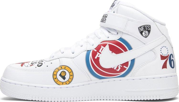 Supreme x NBA x Air Force 1 Mid 07 'White' - JH ESPORTES - CAMISA DE TIMES