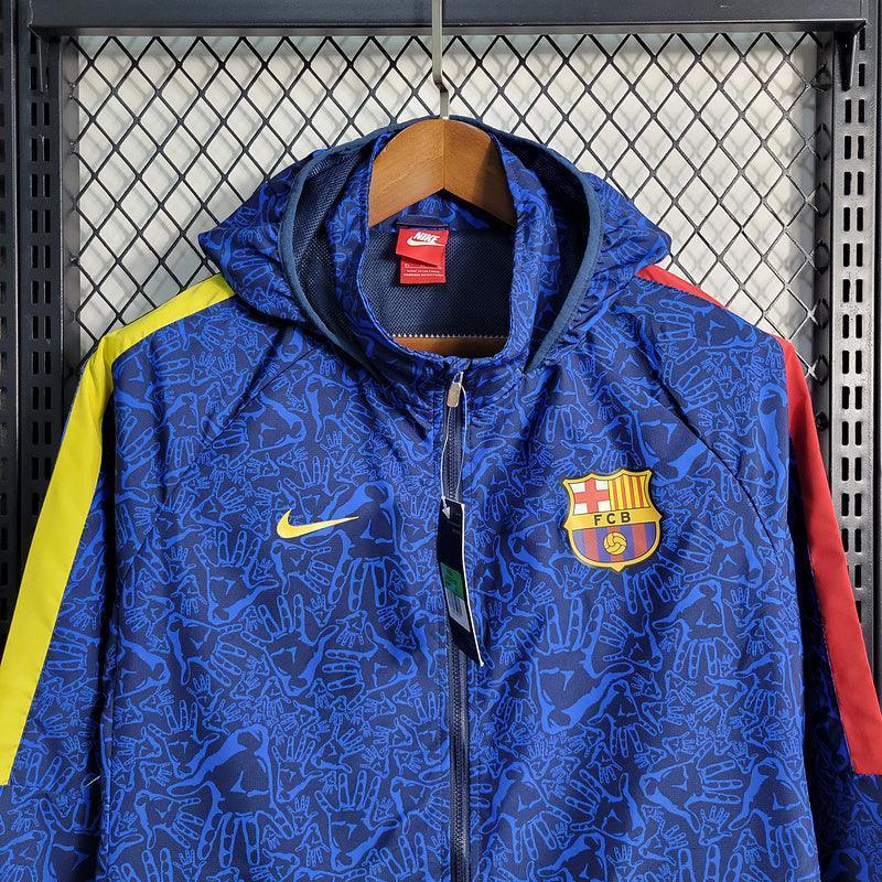 Jaqueta Corta-Vento Barcelona 23/24 Masculino Nike - Azul - JH ESPORTES - CAMISA DE TIMES