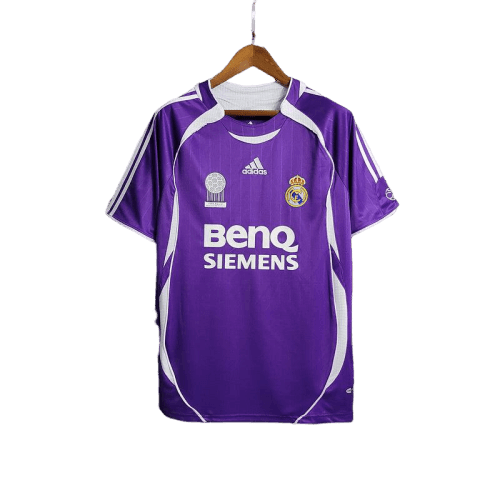 Camisa Real Madrid Away 2006/07 Adidas Retrô - Roxa - JH ESPORTES - CAMISA DE TIMES