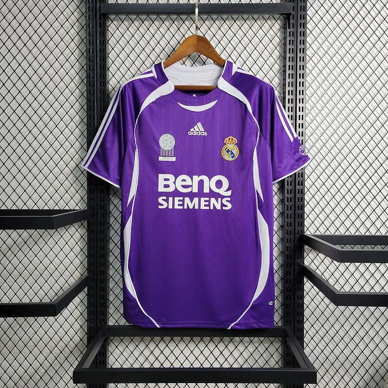 Camisa Real Madrid Away 2006/07 Adidas Retrô - Roxa - JH ESPORTES - CAMISA DE TIMES