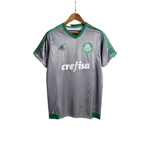 Camisa Adidas - Palmeiras 2015 Retrô- Cinza/Verde - JH ESPORTES - CAMISA DE TIMES