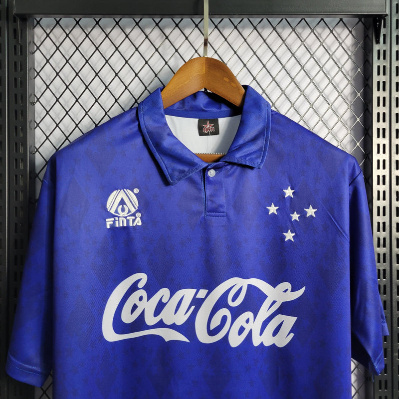 Camisa Cruzeiro Home 93/94 Retrô - Azul - JH ESPORTES - CAMISA DE TIMES