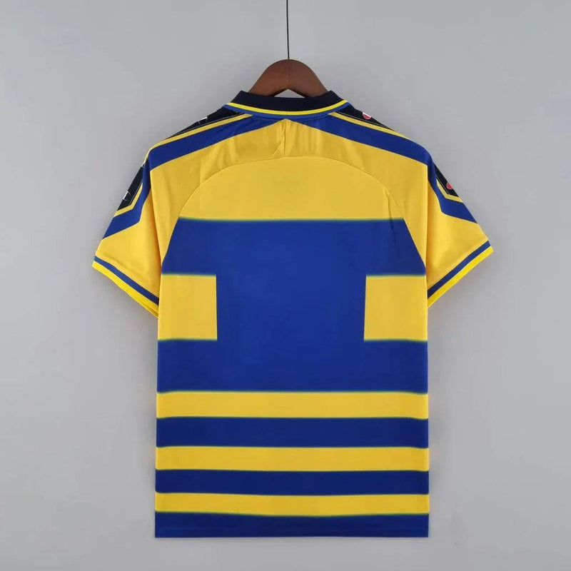 Camisa Retrô Parma I Champion 1999/00 Masculino Amarelo e Azul - JH ESPORTES - CAMISA DE TIMES