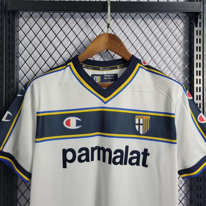 Camisa Retrô Parma Away Champion 2002/03 Masculino Branco - JH ESPORTES - CAMISA DE TIMES