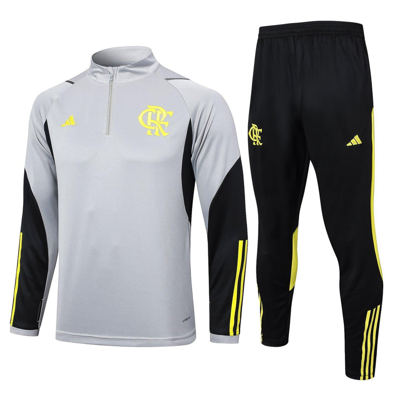 Conjunto de Frio Flamengo 2024/25 Cinza - Treino - JH ESPORTES - CAMISA DE TIMES