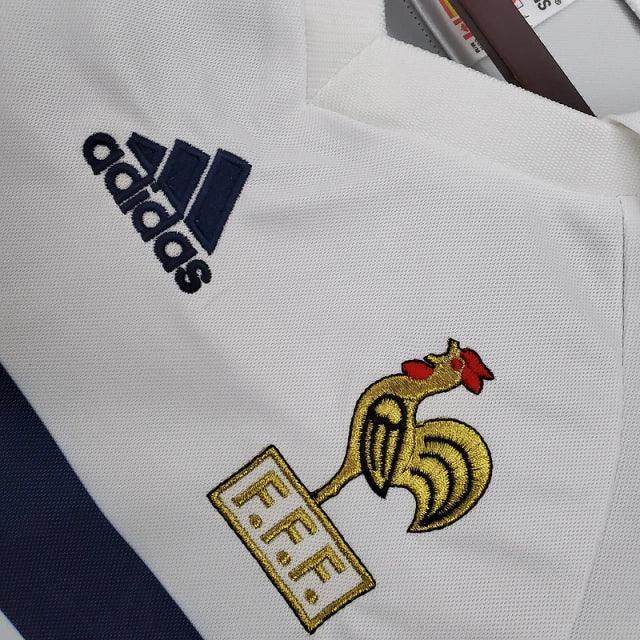 Camisa Retrô França II Away 1998/99 Masculino Branco - JH ESPORTES - CAMISA DE TIMES