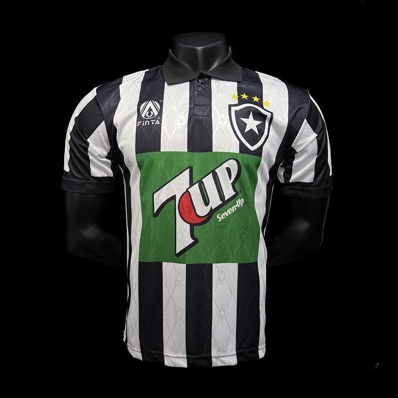 Camisa Retrô Botafogo II 1995/96 Masculina Preta e Branca - JH ESPORTES - CAMISA DE TIMES