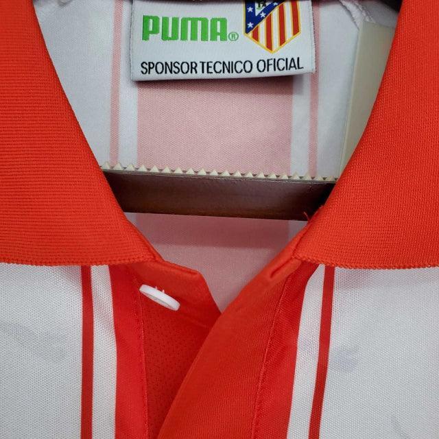 Camisa Atlético de Madrid Retrô 1994/1995 Branca e Vermelha - Puma - JH ESPORTES - CAMISA DE TIMES