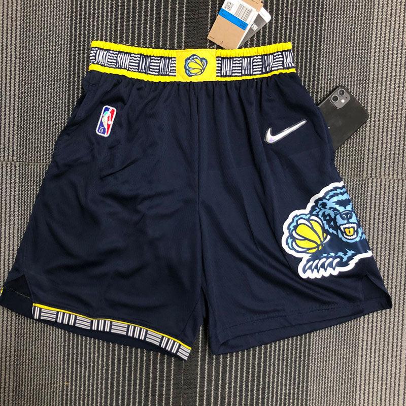 Short NBA Memphis Grizzlies Icon Edição 75 anos 21/22 Azul Escuro - JH ESPORTES - CAMISA DE TIMES