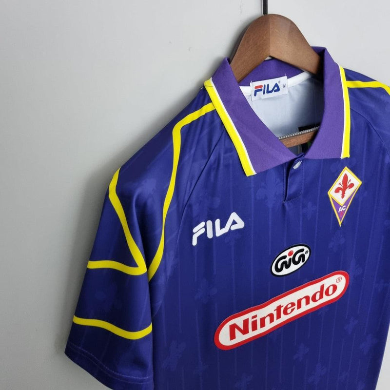 Camisa Retrô Fiorentina I Fila 1997/98 Masculino Roxo - JH ESPORTES - CAMISA DE TIMES