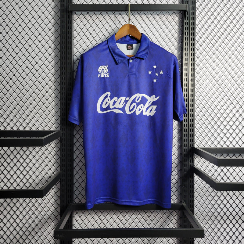 Camisa Cruzeiro Home 93/94 Retrô - Azul - JH ESPORTES - CAMISA DE TIMES