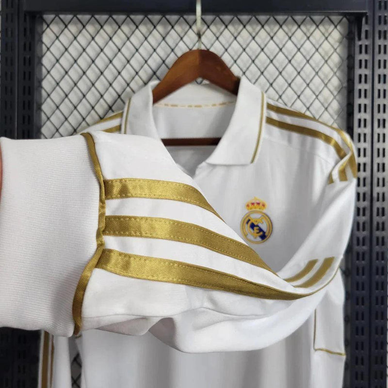 Camisa Retrô Real Madrid Manga Longa I Home Adidas 2011/12 Masculino Branco - JH ESPORTES - CAMISA DE TIMES