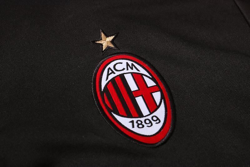 Conjunto de Treino Puma - AC Milan Zíper Longo - Preto - JH ESPORTES - CAMISA DE TIMES