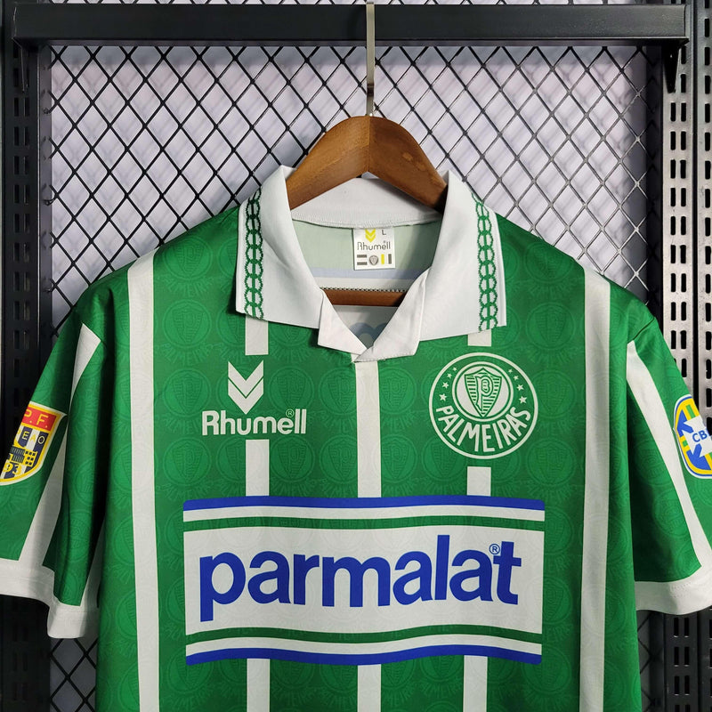 Camisa Palmeiras Home 93/94 Retrô - Verde e Branca - JH ESPORTES - CAMISA DE TIMES