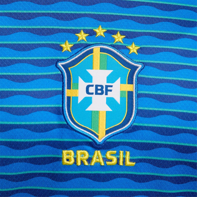 Camisa Brasil Feminina Away 2024 - Azul - JH ESPORTES - CAMISA DE TIMES