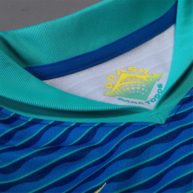 Camisa Brasil Feminina Away 2024 - Azul - JH ESPORTES - CAMISA DE TIMES