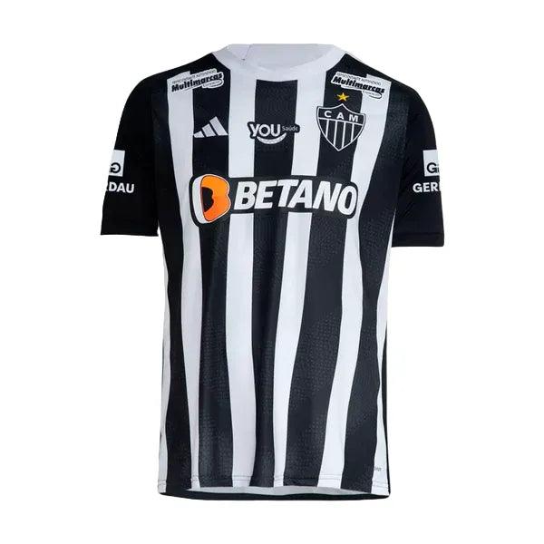 Camisa Atlético Mineiro Home 24/25 - Preta e Branca - JH ESPORTES - CAMISA DE TIMES