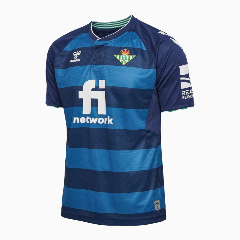 Camisa Real Betis II 22/23 - Hummel Torcedor Masculina - Azul - JH ESPORTES - CAMISA DE TIMES