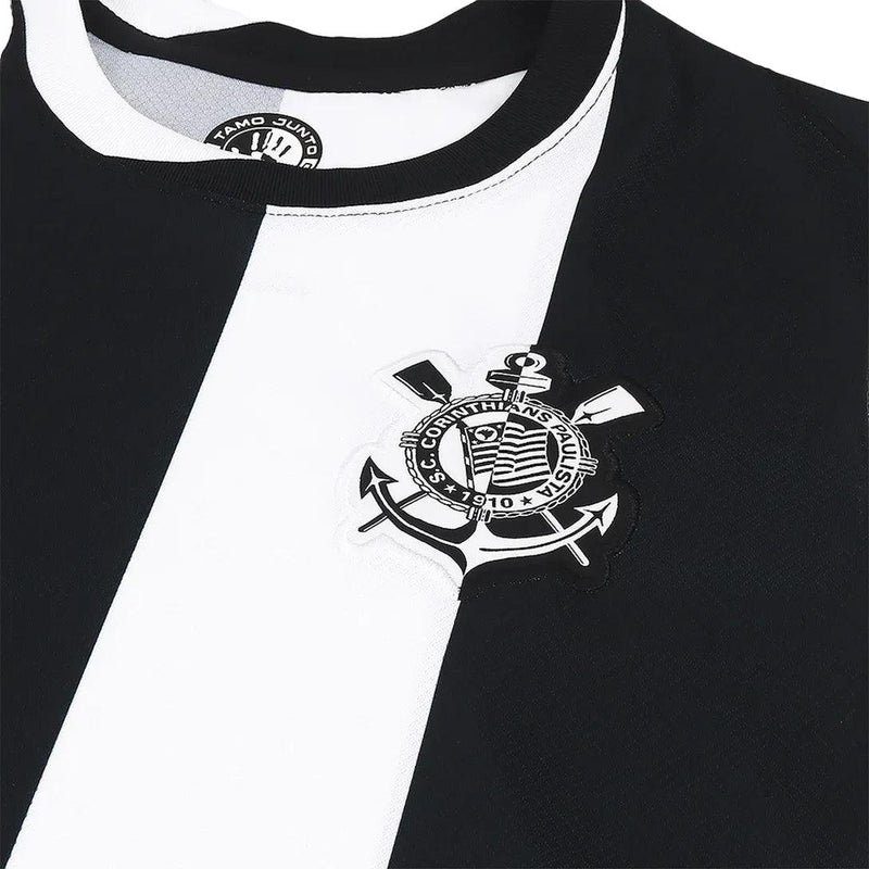 Camisa Corinthians Feminina Third 24/25 - Preta e Branca - JH ESPORTES - CAMISA DE TIMES