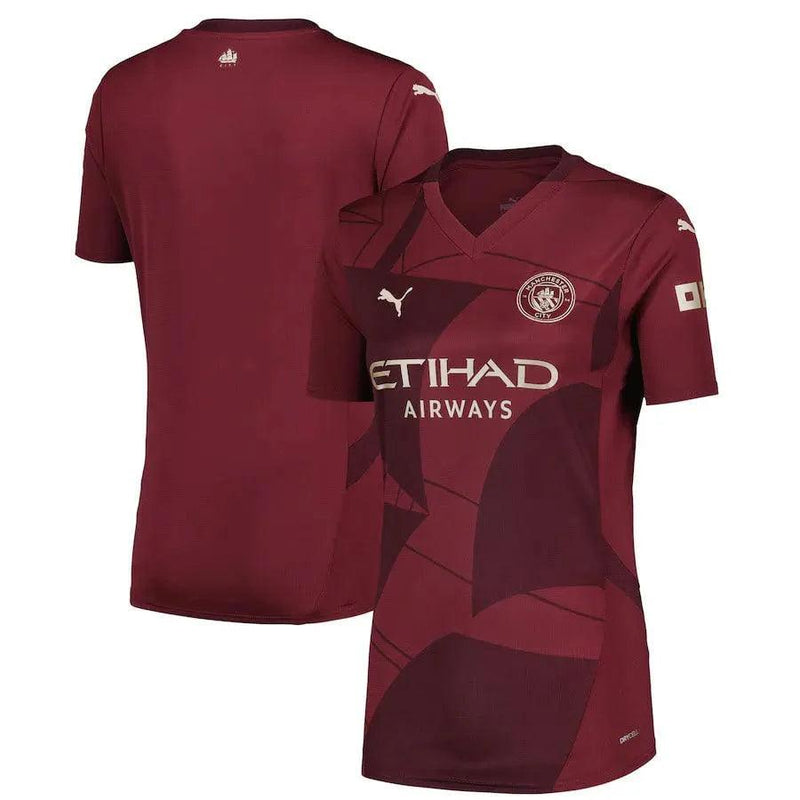 Camisa Manchester City Feminina Third 24/25 - Vermelha - JH ESPORTES - CAMISA DE TIMES