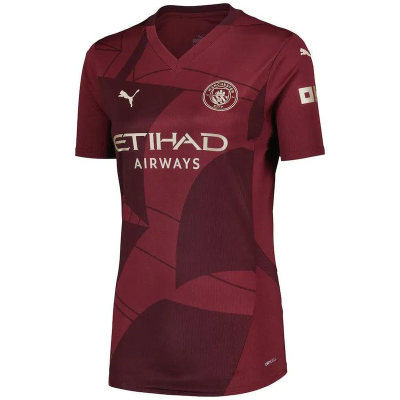 Camisa Manchester City Feminina Third 24/25 - Vermelha - JH ESPORTES - CAMISA DE TIMES