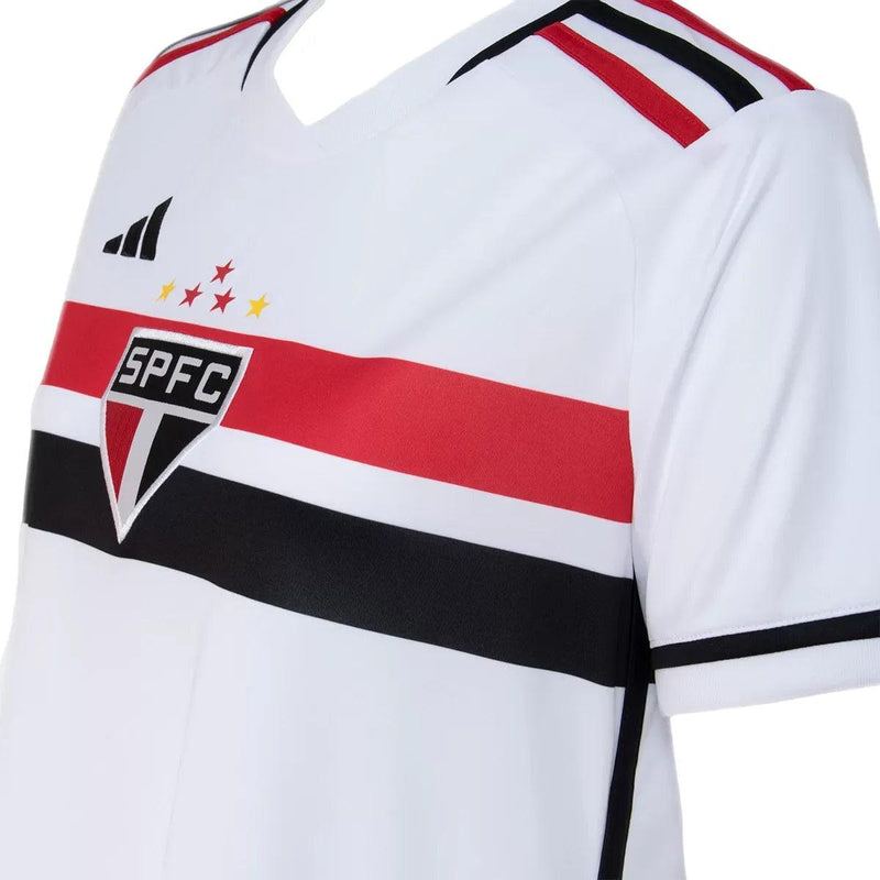 Camisa São Paulo Home 23/24 Feminina - Branca - JH ESPORTES - CAMISA DE TIMES