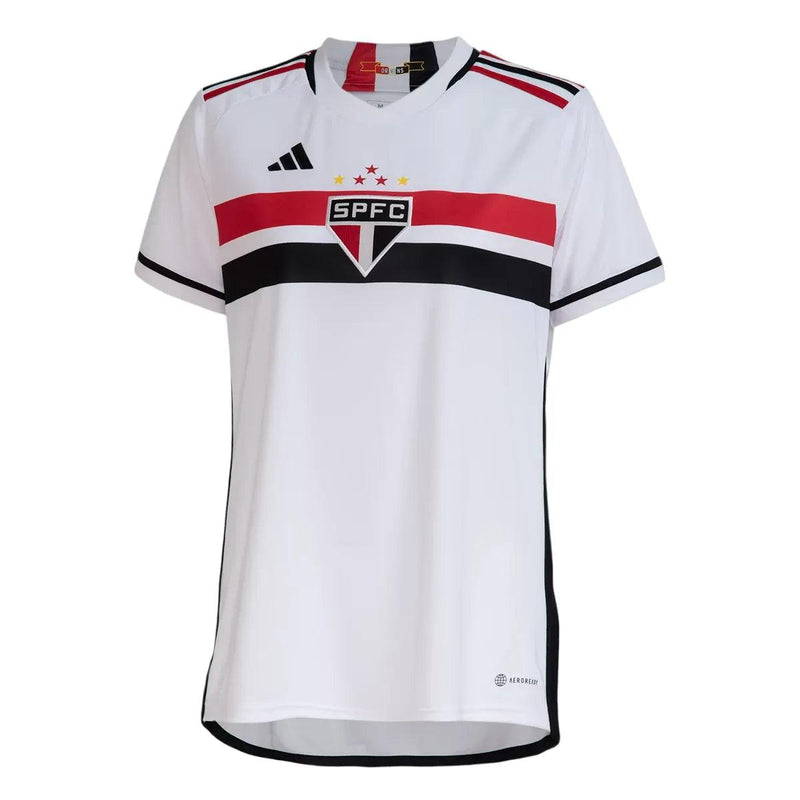 Camisa São Paulo Home 23/24 Feminina - Branca - JH ESPORTES - CAMISA DE TIMES