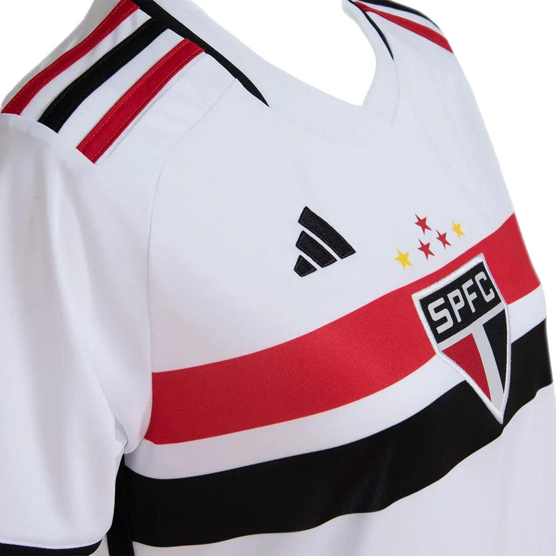 Camisa São Paulo Home 23/24 Feminina - Branca - JH ESPORTES - CAMISA DE TIMES