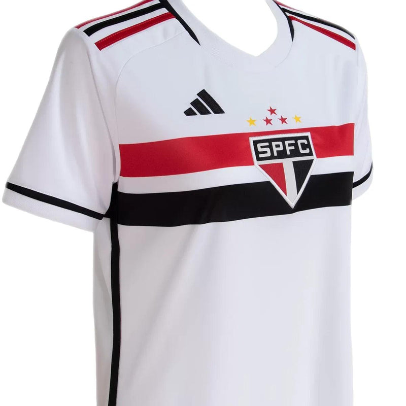 Camisa São Paulo Home 23/24 Feminina - Branca - JH ESPORTES - CAMISA DE TIMES