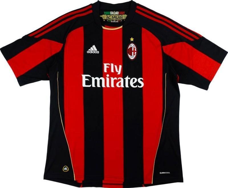 Camisa I Adidas Milan 2010/11 - Retrô - JH ESPORTES - CAMISA DE TIMES