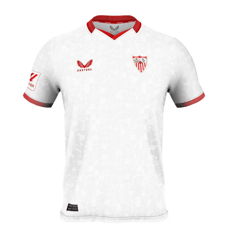 Camisa Sevilla I Titular 23/24 - Castore Torcedor Masculina - JH ESPORTES - CAMISA DE TIMES