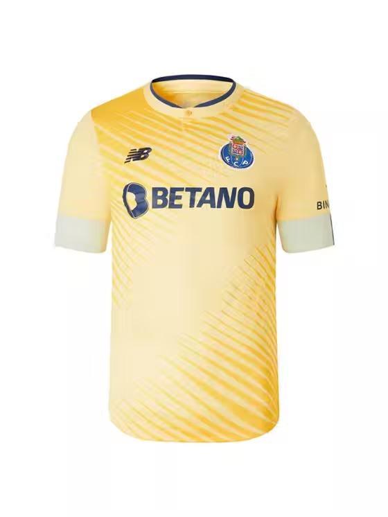 Camisa Porto II 22/23 NewBalance Torcedor Masculina - Amarelo e cinza - JH ESPORTES - CAMISA DE TIMES