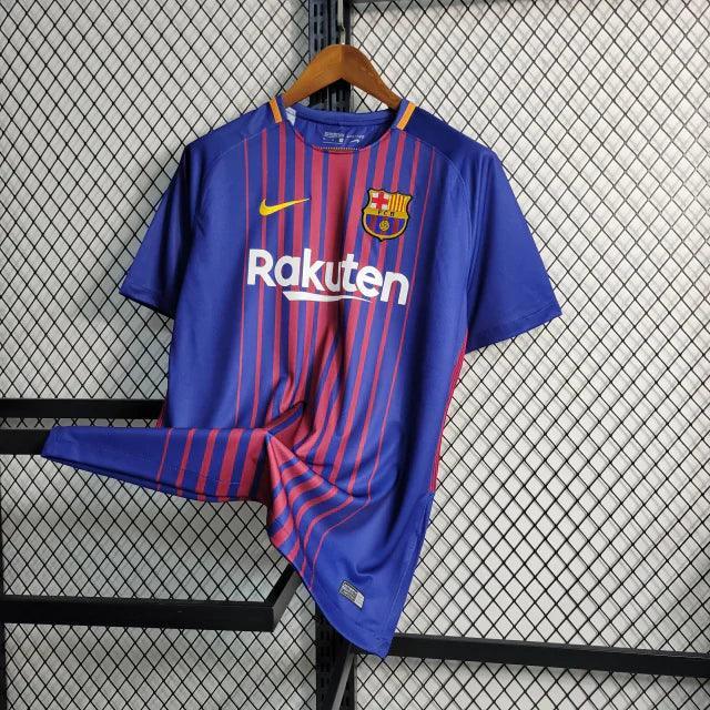 Camisa Retrô Barcelona I Home 2017/18 Nike Masculino Azul Grená - JH ESPORTES - CAMISA DE TIMES