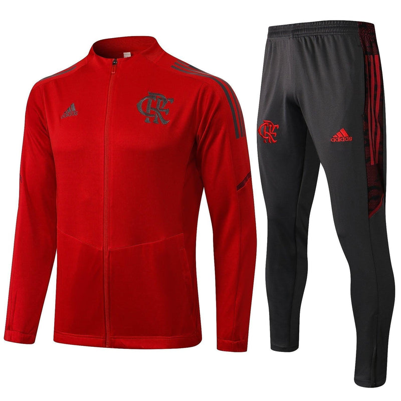 Conjunto de Frio Flamengo 2022/23 Vermelho - Viagem - JH ESPORTES - CAMISA DE TIMES