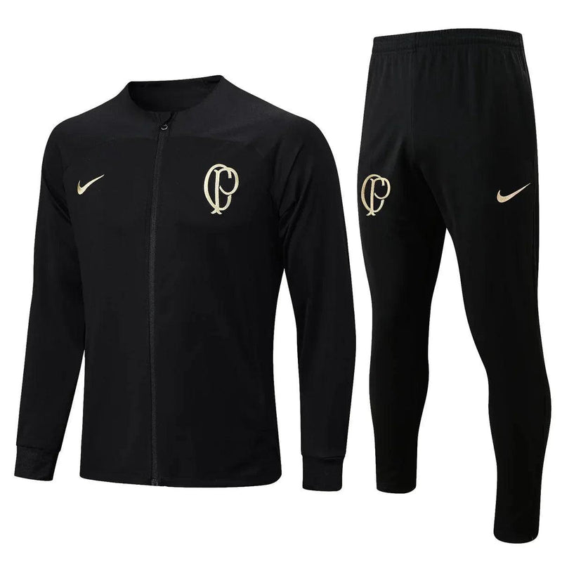 Conjunto de Frio Corinthians 2023/24 Preto - Viagem - JH ESPORTES - CAMISA DE TIMES