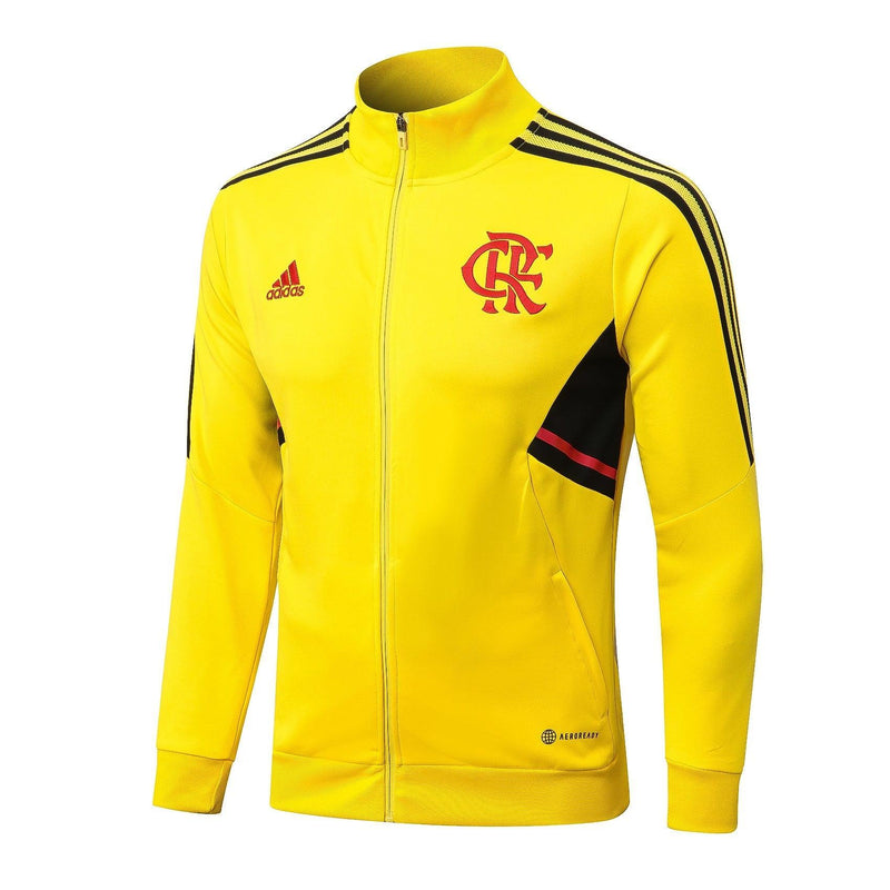 Conjunto de Frio Flamengo 2022/23 Amarelo - Viagem - JH ESPORTES - CAMISA DE TIMES