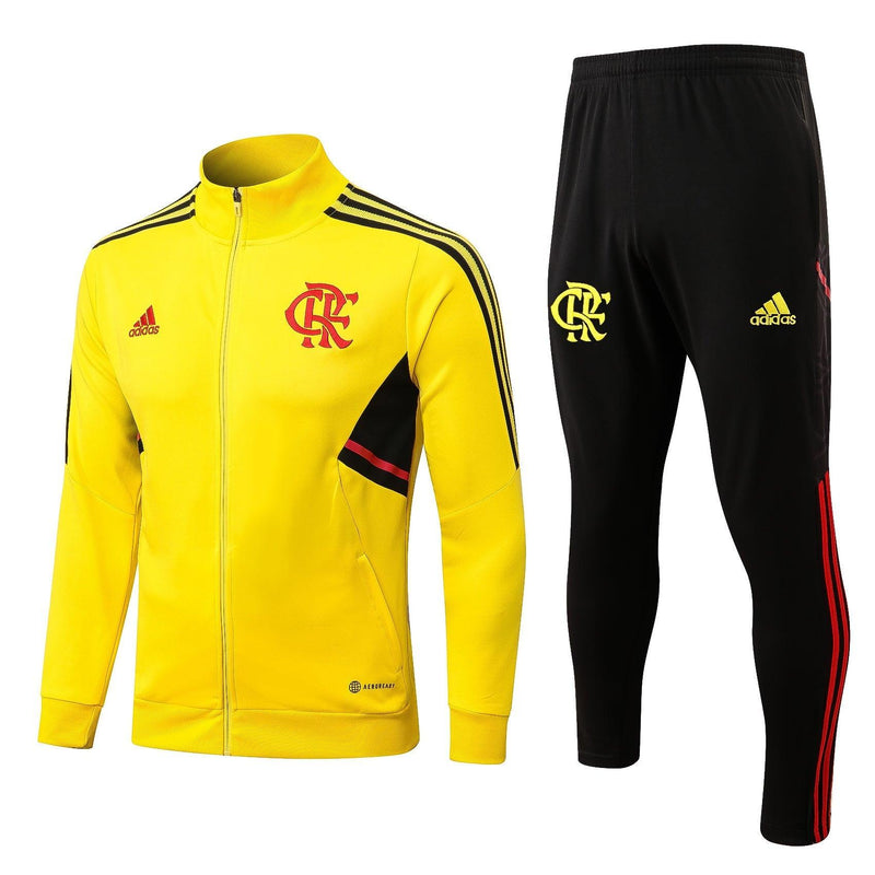 Conjunto de Frio Flamengo 2022/23 Amarelo - Viagem - JH ESPORTES - CAMISA DE TIMES