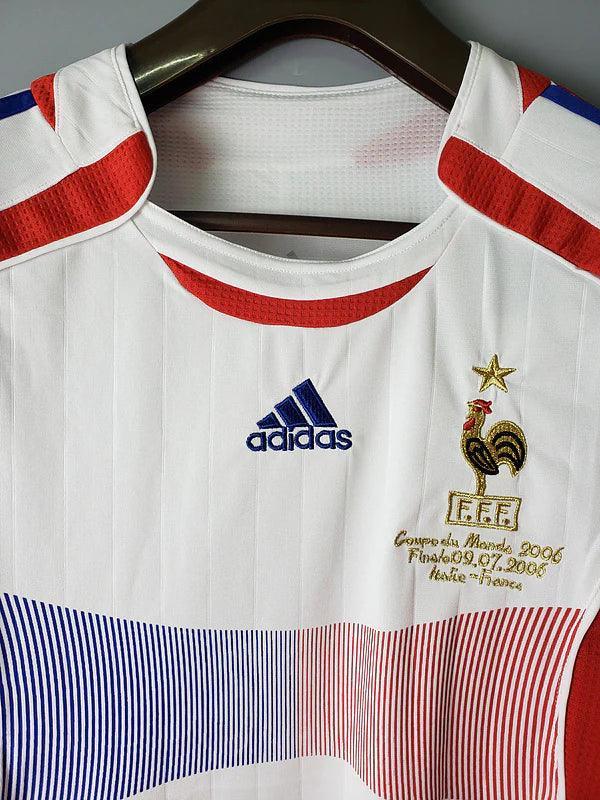 Camisa Retrô França II Away Adidas 2006/07 Masculino Branco - JH ESPORTES - CAMISA DE TIMES