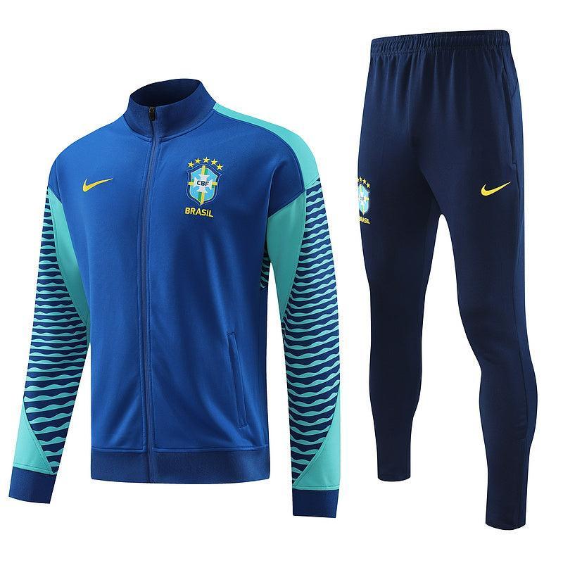 Conjunto de Frio Seleção Brasil 2024/25 Azul - Viagem - JH ESPORTES - CAMISA DE TIMES