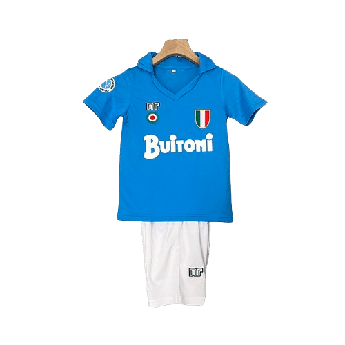 Conjunto Retrô Infantil Napoli l 1987/88 - Modelo Torcedor