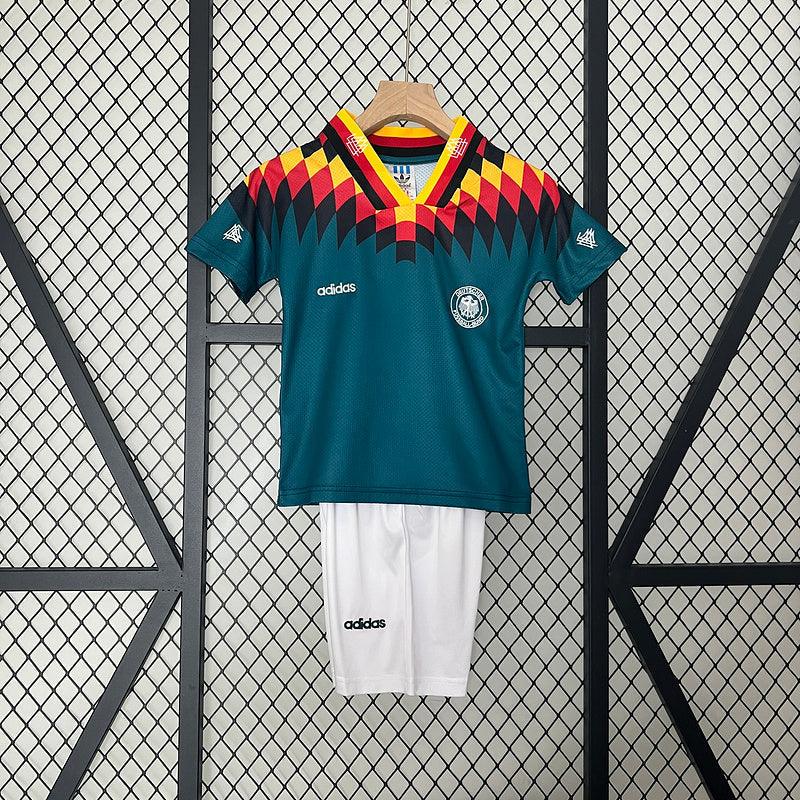 Conjunto Retrô Infantil Seleção Alemanha ll 1994 - Modelo Torcedor