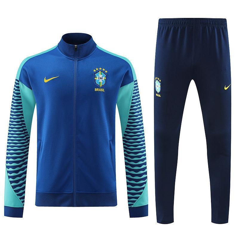 Conjunto de Frio Seleção Brasil 2024/25 Azul - Viagem - JH ESPORTES - CAMISA DE TIMES