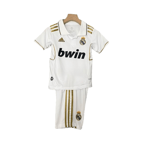 Conjunto Retrô Infantil Real Madrid l 2011/12 - Modelo Torcedor