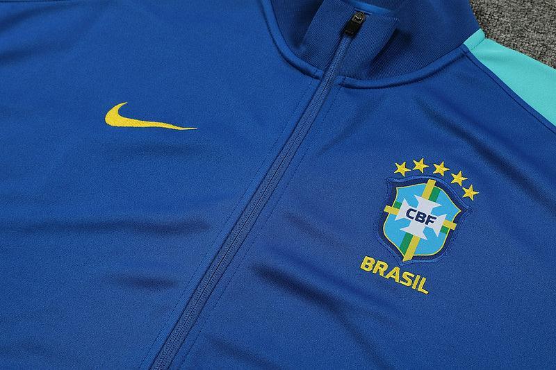 Conjunto de Frio Seleção Brasil 2024/25 Azul - Viagem - JH ESPORTES - CAMISA DE TIMES