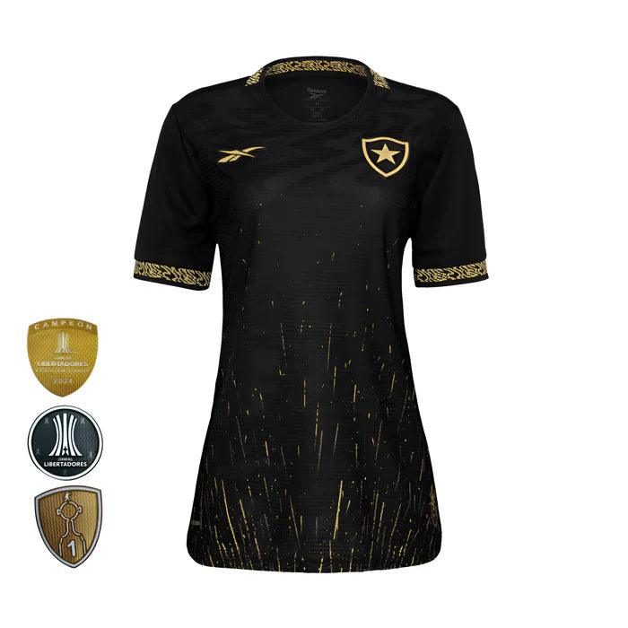 Camisa Botafogo Feminina Away 24/25 - Preta - JH ESPORTES - CAMISA DE TIMES